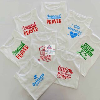 Pure Cotton Branded Newborn Baby Vest