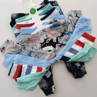 5 Piece Cartoon-Themed Baby Boy Pants Set