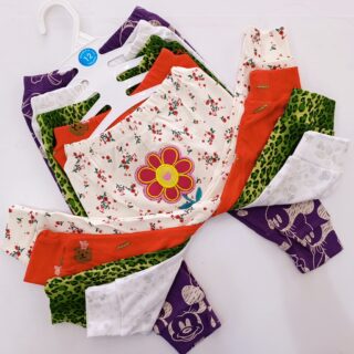 Multicolor Cotton Baby Girl Pants 5 Pack