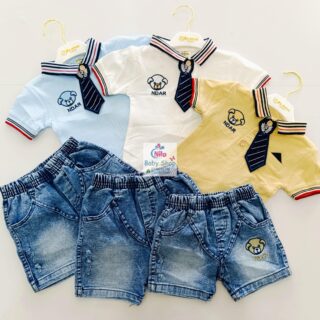 Fashion Baby Boys Short Sleeve Shirt & Pants Set