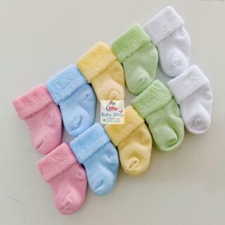 Newborn Baby Soft Cotton Socks Set - Anti-Slip, Breathable, Multi-Color Infant Socks