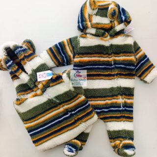 Warm Fleece Baby Jumpsuit Unisex Soft Newborn Romper