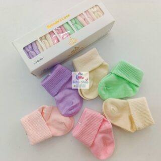 6-Pack Soft & Stylish Cotton Baby Socks