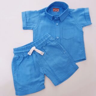 Fashion 2 Piece Outfit Baby Boy Summer Set Short Sleeve Shirt & Pants